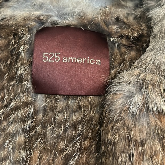 Rabbit fur vest, size small - Picture 2 of 3